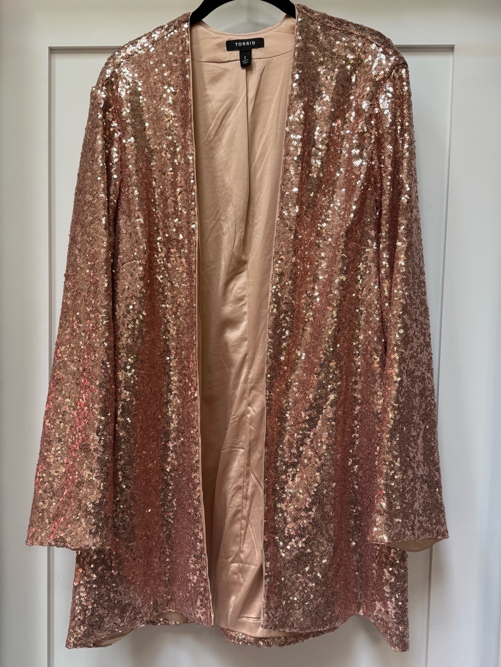 Torrid Stretch Sequin Mesh Long Line 3rd Piece
